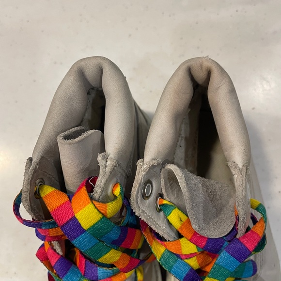 Timberland GS BIG Kids 11 inch Premium Waterproof Boots Medium Grey TB0A172F065 - Picture 12 of 14